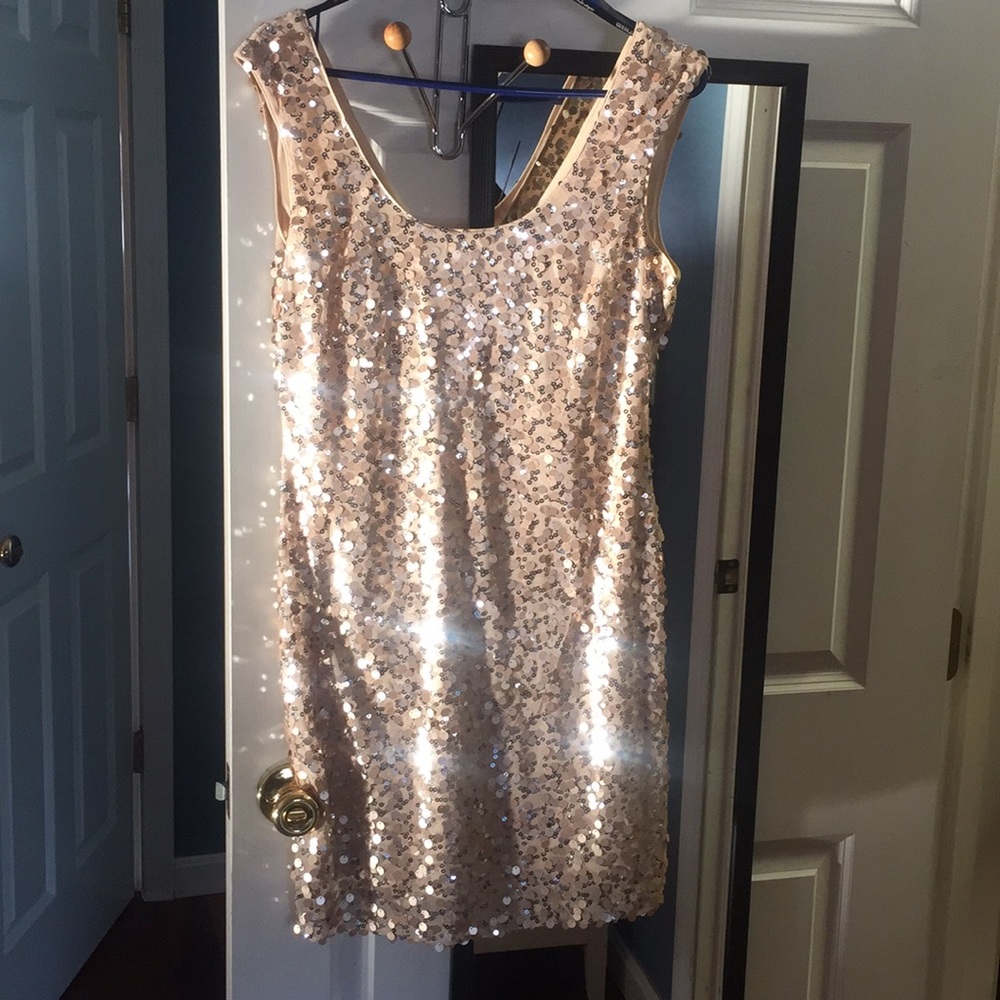 Guess gold bachelorette or New Years dress!